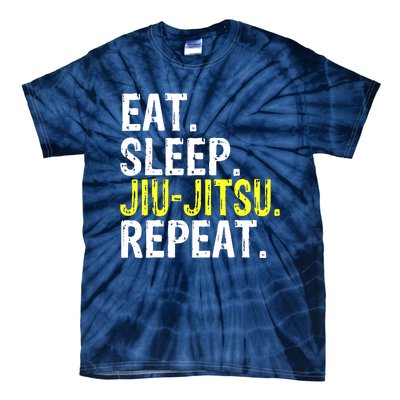 Eat Sleep JiuJitsu Repeat Gift Tie-Dye T-Shirt