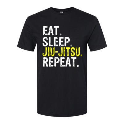 Eat Sleep JiuJitsu Repeat Gift Softstyle CVC T-Shirt