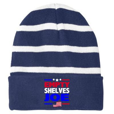 Empty Shelves Joe Striped Beanie with Solid Band