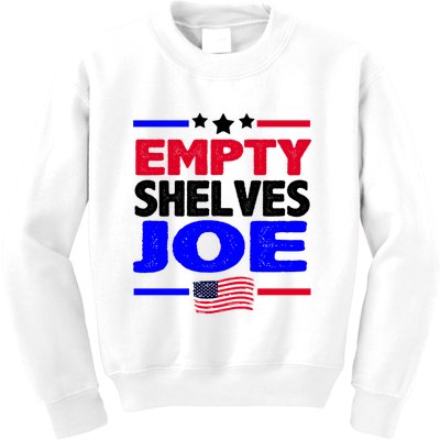 Empty Shelves Joe Kids Sweatshirt