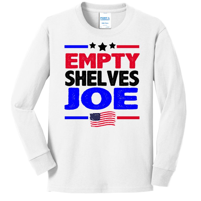 Empty Shelves Joe Kids Long Sleeve Shirt