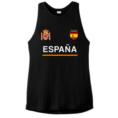 Espana Sportsoccer Jersey Flag Football Madrid Ladies PosiCharge Tri-Blend Wicking Tank