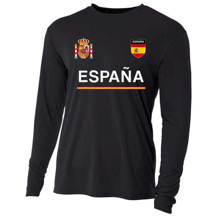 Espana Sportsoccer Jersey Flag Football Madrid Cooling Performance Long Sleeve Crew