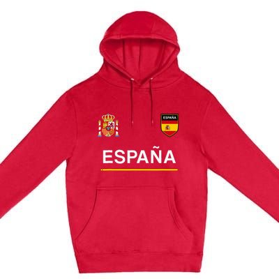 Espana Sportsoccer Jersey Flag Football Madrid Premium Pullover Hoodie