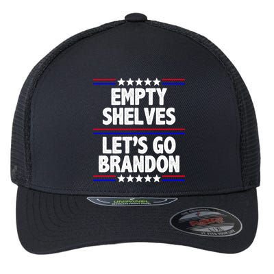 Empty Shelves Joe Let's Go Brandon Flexfit Unipanel Trucker Cap