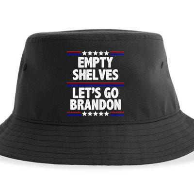 Empty Shelves Joe Let's Go Brandon Sustainable Bucket Hat