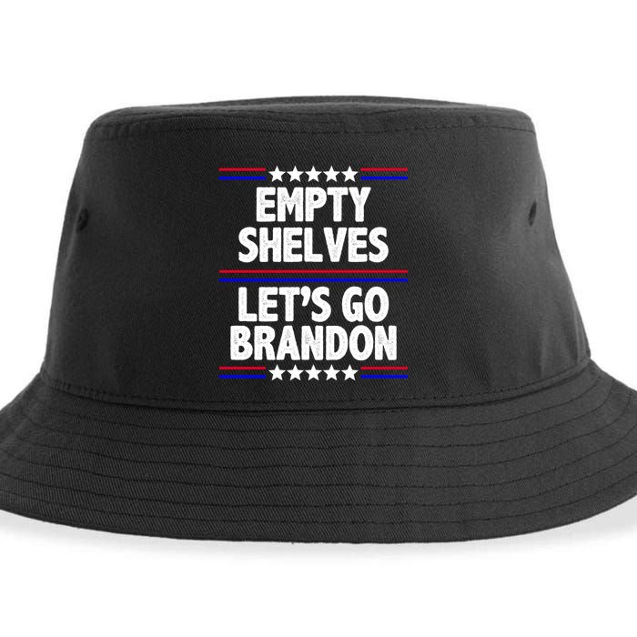 Empty Shelves Joe Let's Go Brandon Sustainable Bucket Hat
