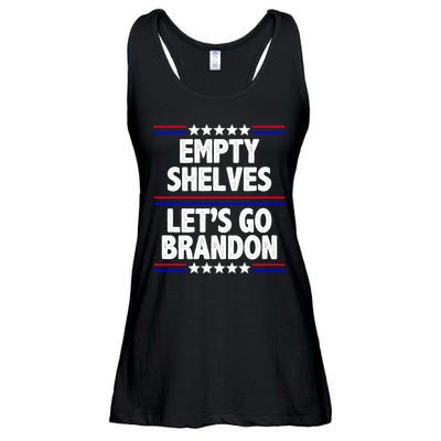 Empty Shelves Joe Let's Go Brandon Ladies Essential Flowy Tank