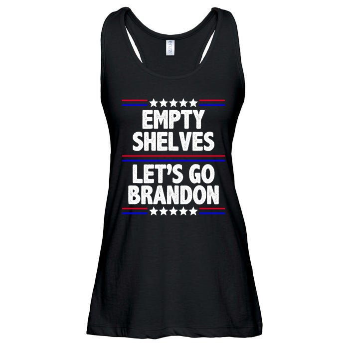 Empty Shelves Joe Let's Go Brandon Ladies Essential Flowy Tank