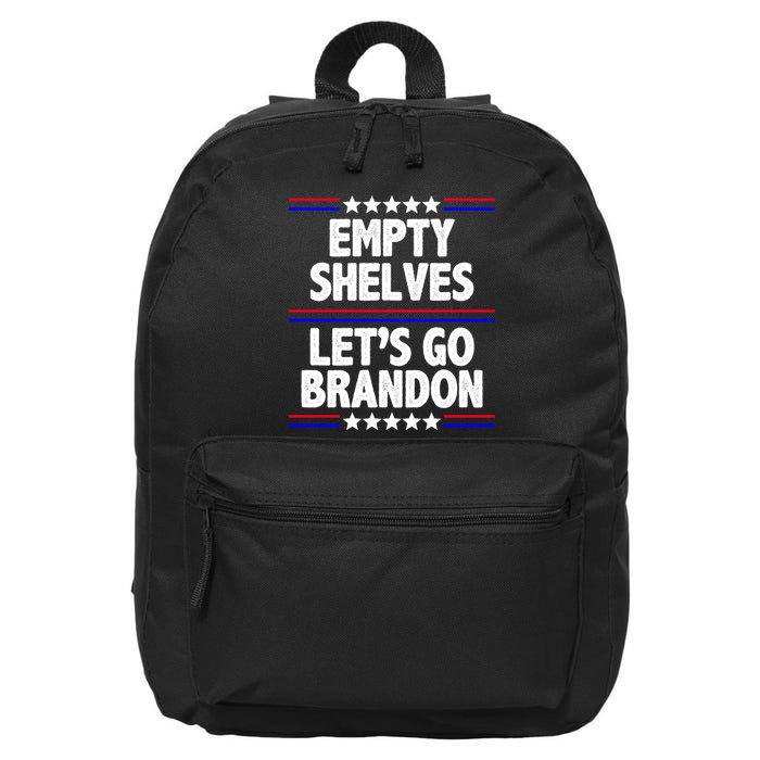 Empty Shelves Joe Let's Go Brandon 16 in Basic Backpack