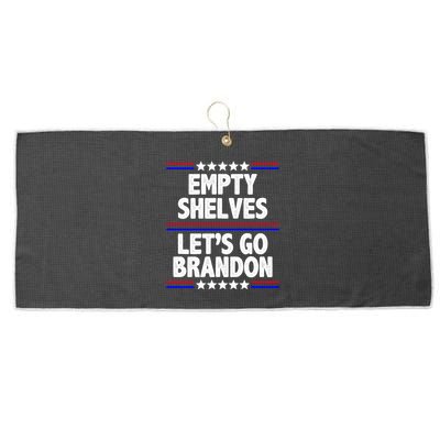 Empty Shelves Joe Let's Go Brandon Large Microfiber Waffle Golf Towel