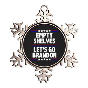 Empty Shelves Joe Let's Go Brandon Metallic Star Ornament