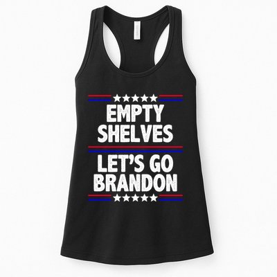 Empty Shelves Joe Let's Go Brandon Womens Tank Top