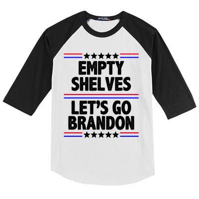 Empty Shelves Joe Let's Go Brandon Kids Colorblock Raglan Jersey