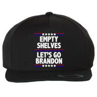 Empty Shelves Joe Let's Go Brandon Wool Snapback Cap
