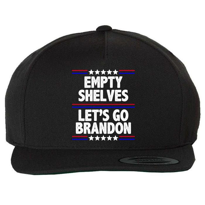 Empty Shelves Joe Let's Go Brandon Wool Snapback Cap