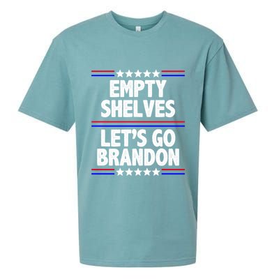 Empty Shelves Joe Let's Go Brandon Sueded Cloud Jersey T-Shirt