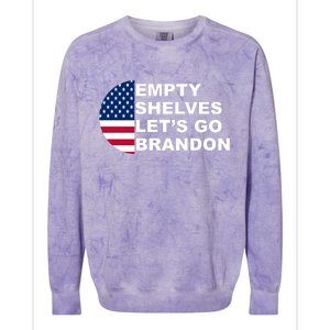 Empty Shelves Joe, Let's Go Brandon, Anti Biden Colorblast Crewneck Sweatshirt