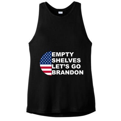 Empty Shelves Joe, Let's Go Brandon, Anti Biden Ladies PosiCharge Tri-Blend Wicking Tank