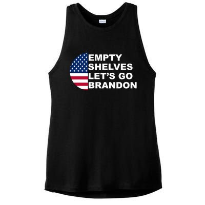 Empty Shelves Joe, Let's Go Brandon, Anti Biden Ladies PosiCharge Tri-Blend Wicking Tank