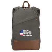 Empty Shelves Joe, Let's Go Brandon, Anti Biden Cotton Canvas Backpack