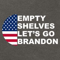 Empty Shelves Joe, Let's Go Brandon, Anti Biden Cotton Canvas Backpack