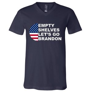 Empty Shelves Joe, Let's Go Brandon, Anti Biden V-Neck T-Shirt