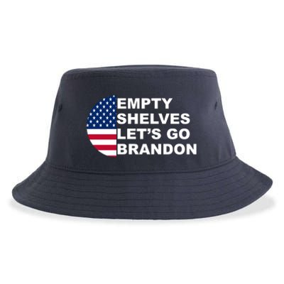 Empty Shelves Joe, Let's Go Brandon, Anti Biden Sustainable Bucket Hat