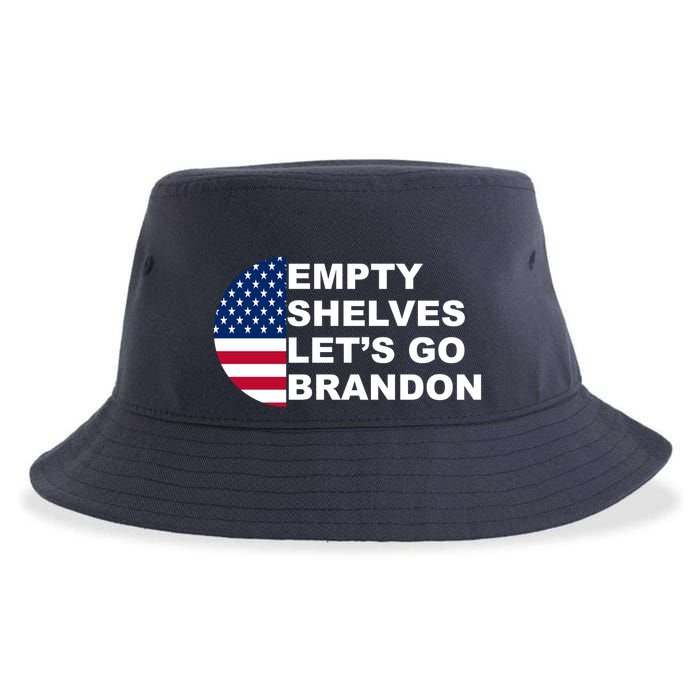 Empty Shelves Joe, Let's Go Brandon, Anti Biden Sustainable Bucket Hat