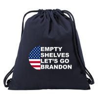 Empty Shelves Joe, Let's Go Brandon, Anti Biden Drawstring Bag