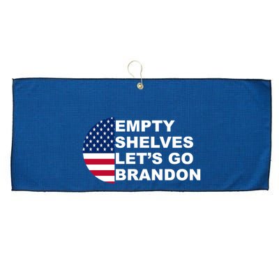 Empty Shelves Joe, Let's Go Brandon, Anti Biden Large Microfiber Waffle Golf Towel