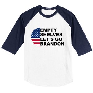 Empty Shelves Joe, Let's Go Brandon, Anti Biden Baseball Sleeve Shirt