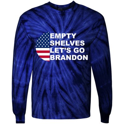 Empty Shelves Joe, Let's Go Brandon, Anti Biden Tie-Dye Long Sleeve Shirt