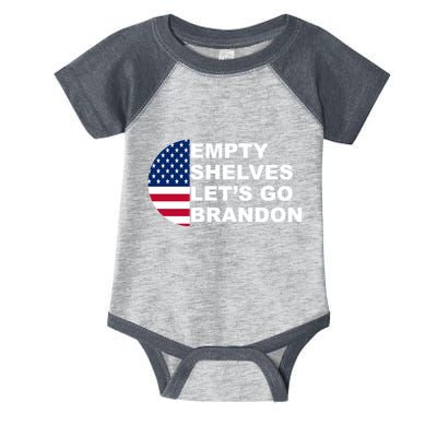 Empty Shelves Joe, Let's Go Brandon, Anti Biden Infant Baby Jersey Bodysuit