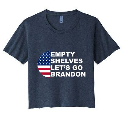 Empty Shelves Joe, Let's Go Brandon, Anti Biden Crop Top