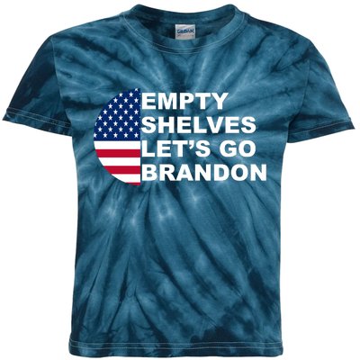 Empty Shelves Joe, Let's Go Brandon, Anti Biden Kids Tie-Dye T-Shirt