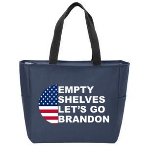 Empty Shelves Joe, Let's Go Brandon, Anti Biden Zip Tote Bag