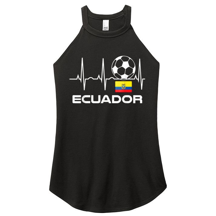 Ecuador Soccer Jersey Shirt - Ecuadorian Futbol Women's Perfect Tri Rocker Tank