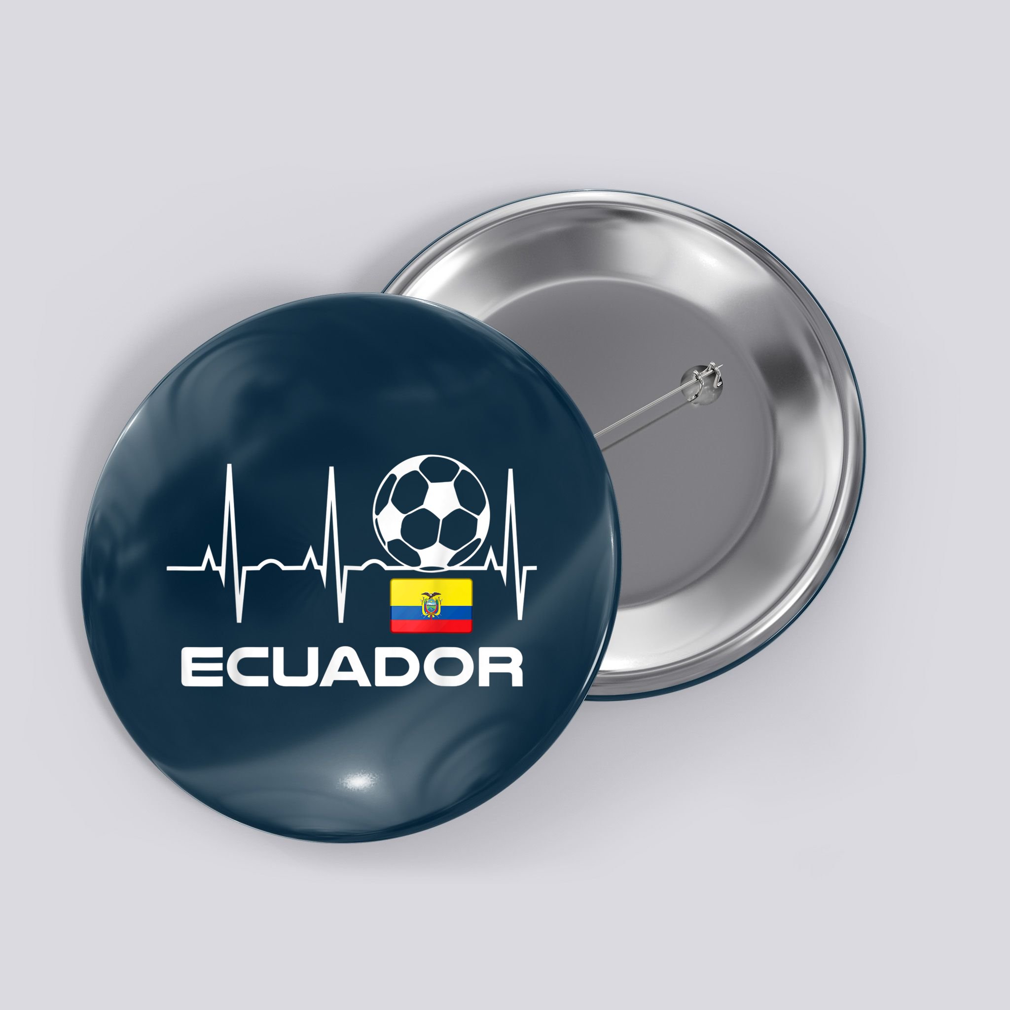 Ecuador Soccer Jersey Shirt - Ecuadorian Futbol Button