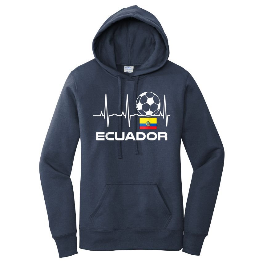 Ecuador Soccer Jersey Shirt - Ecuadorian Futbol Women's Pullover Hoodie