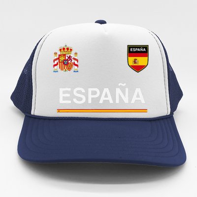 Espana Sportsoccer Jersey Flag Football Madrid Trucker Hat