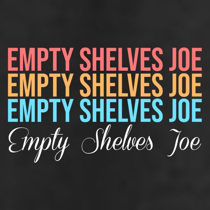 Empty Shelves Joe Retro Signature Cool Comfort Performance Bucket Hat