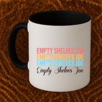 Empty Shelves Joe Retro Signature Coffee Mug