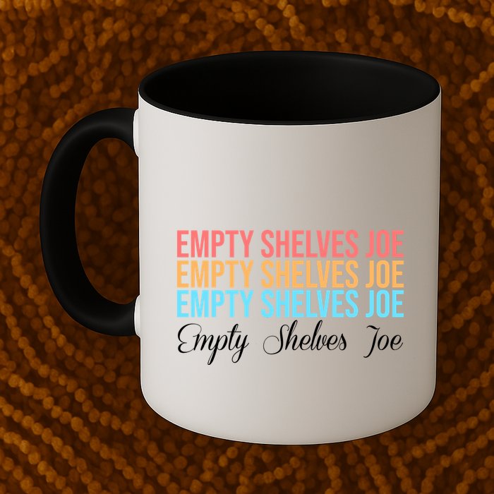 Empty Shelves Joe Retro Signature Coffee Mug