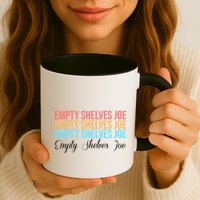 Empty Shelves Joe Retro Signature Coffee Mug