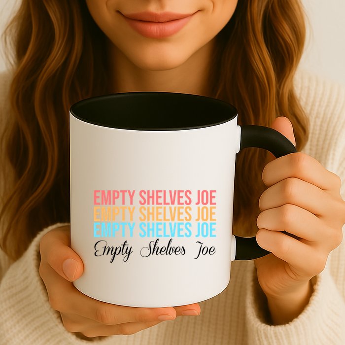 Empty Shelves Joe Retro Signature Coffee Mug