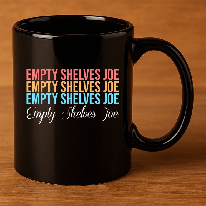 Empty Shelves Joe Retro Signature 11oz C Handle Ceramic Mug