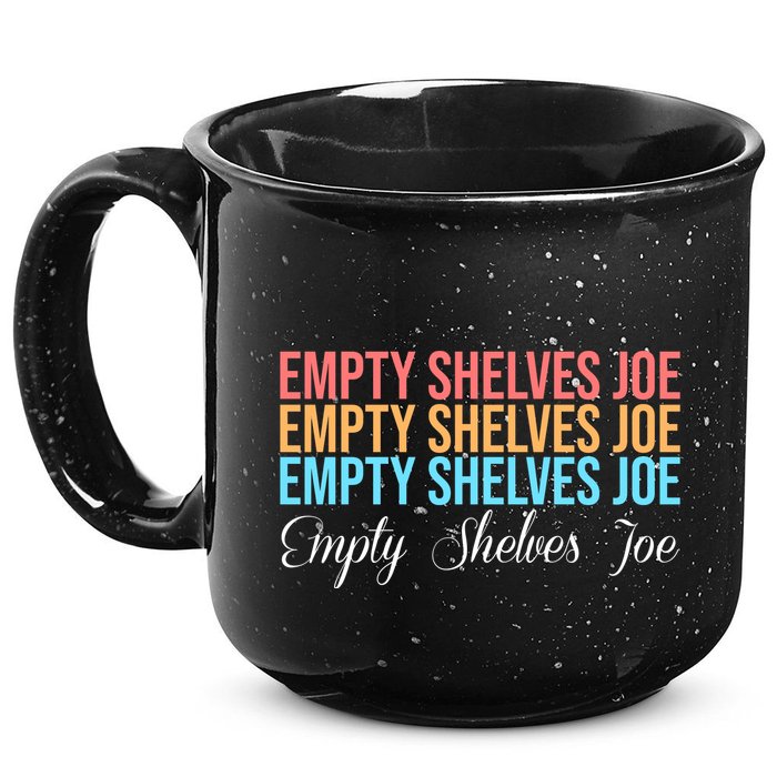 Empty Shelves Joe Retro Signature 15oz Campfire Ceramic Mug