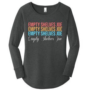 Empty Shelves Joe Retro Signature Women's Perfect Tri Tunic Long Sleeve Shirt