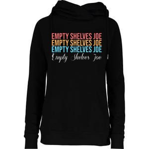 Empty Shelves Joe Retro Signature Womens Funnel Neck Pullover Hood